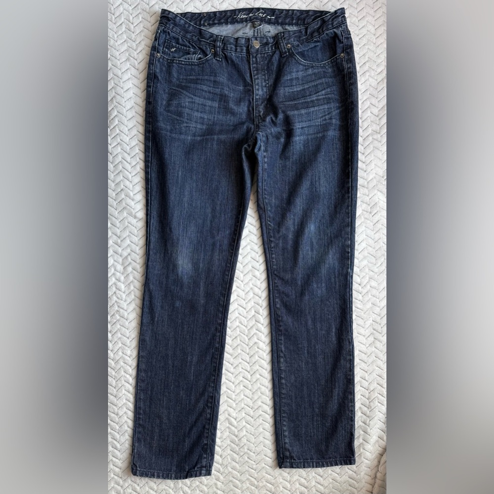 Kenneth Cole New York Men's Straight Jeans - Dark Blue